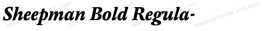 Sheepman Bold Regula字体转换